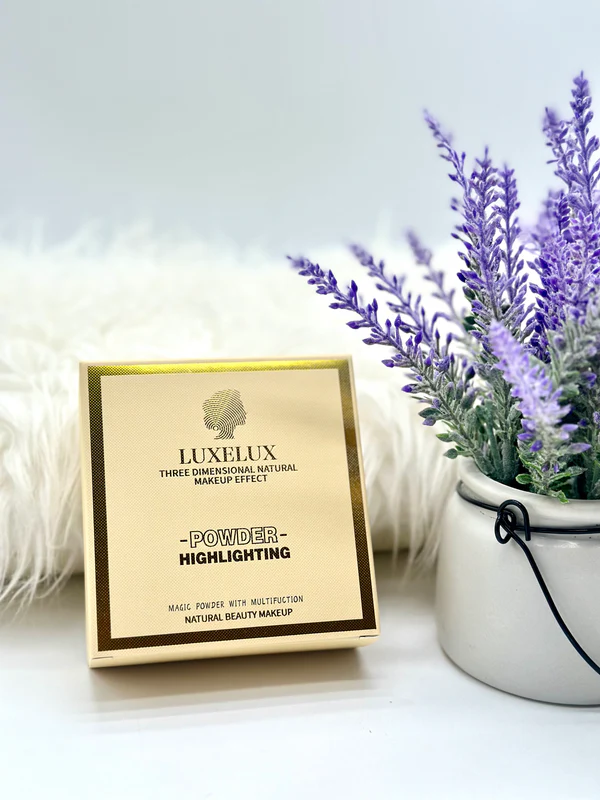 Luxelux Three Dimensional Natural Makeup Effect Powder Highlighting-01- Rose Pink - Image 3