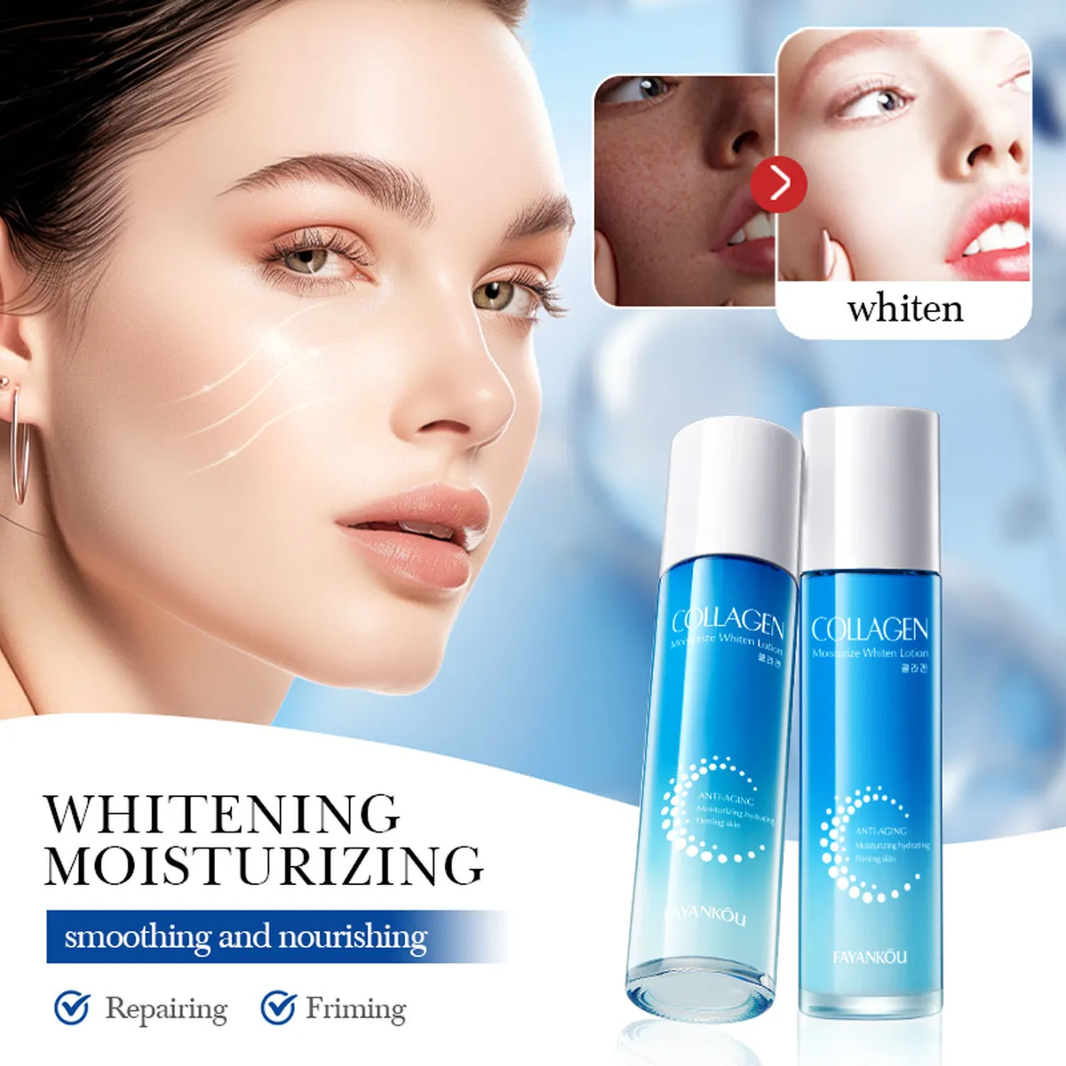 Kollagénes hidratáló fehérítő tonik 100 ml - Image 3