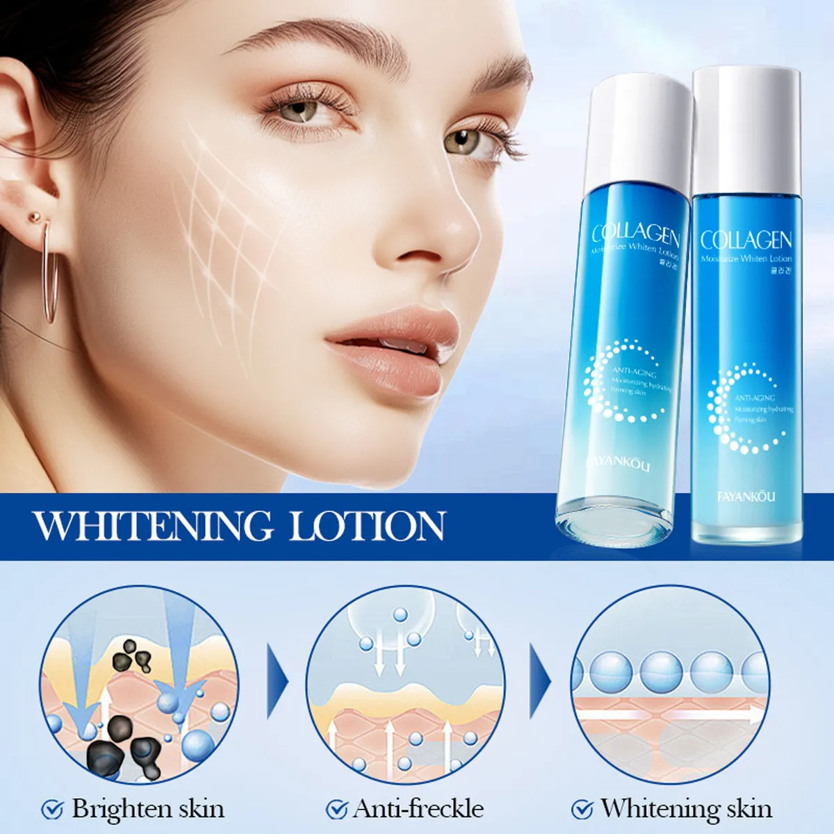 Kollagénes hidratáló fehérítő tonik 100 ml