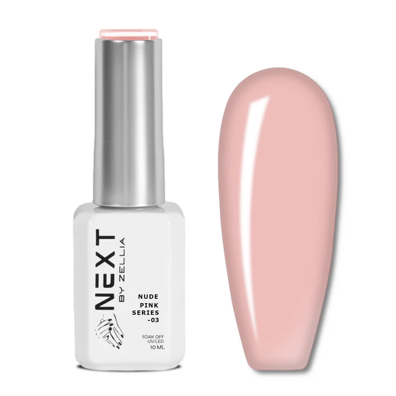 Next By Zellia Gél Lakk 10Ml - Nude Pink Series - 003