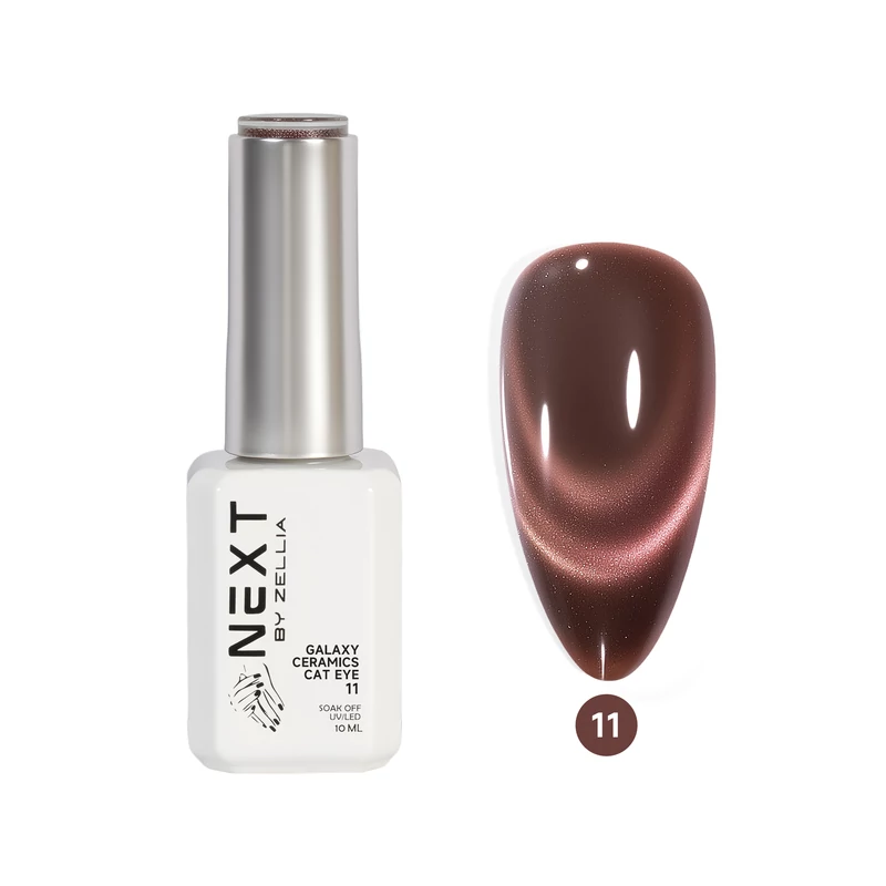 Next By Zellia Gél Lakk 10Ml - Galaxy Ceramics Cat Eye - 011