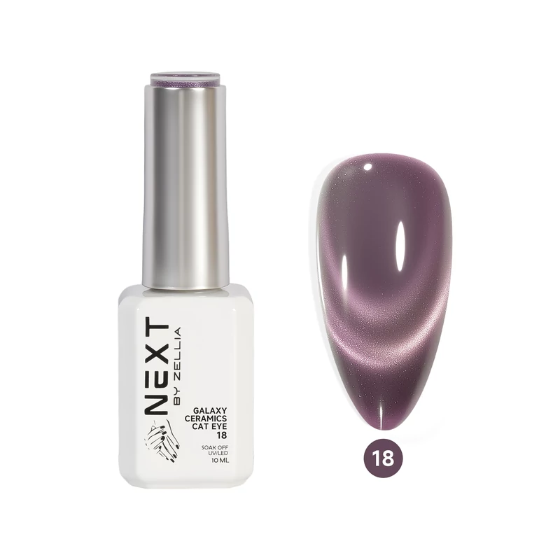 Next By Zellia Gél Lakk 10Ml - Galaxy Ceramics Cat Eye - 018