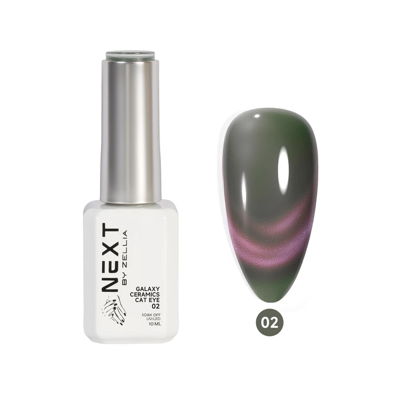 Next By Zellia Gél Lakk 10Ml - Galaxy Ceramics Cat Eye - 002