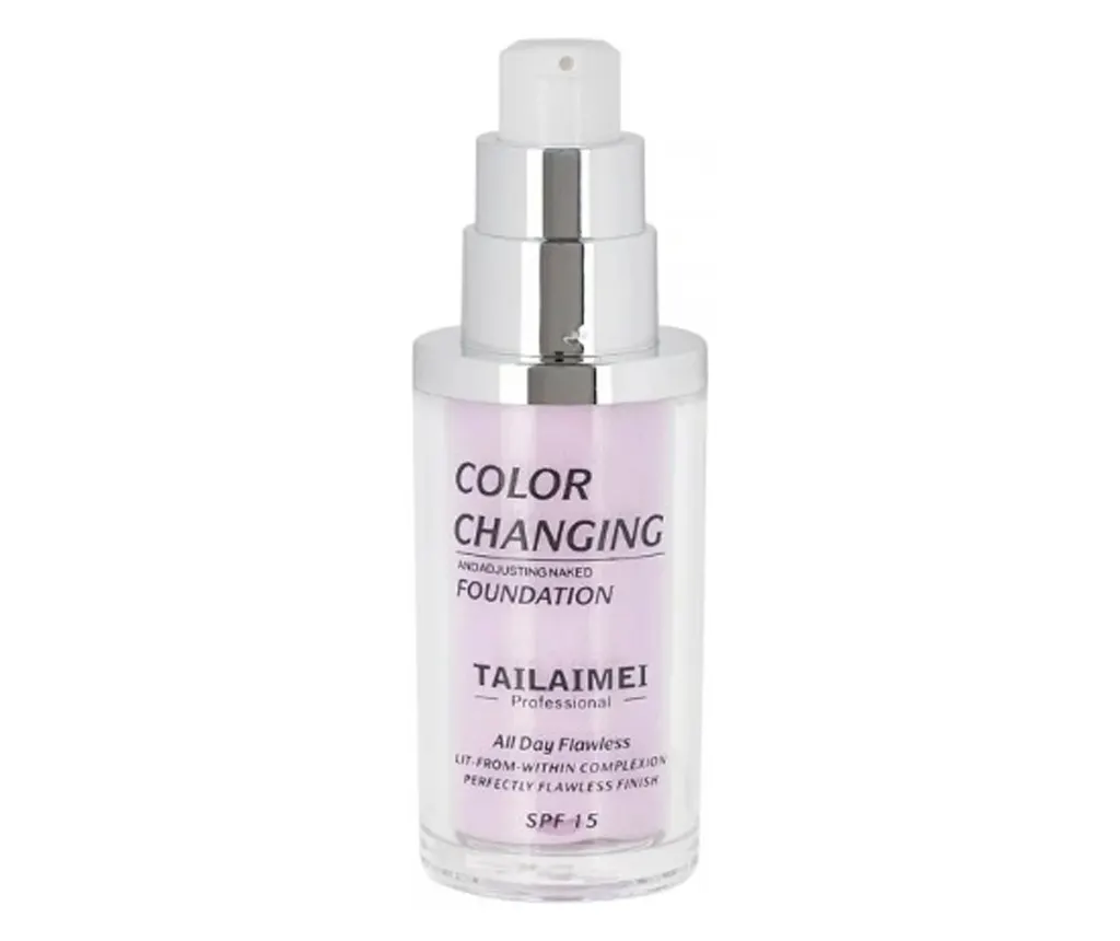 Alkalmazható alapozó, vízálló, TLM, színváltó, SPF15, rózsaszín, 40 ml - Image 4