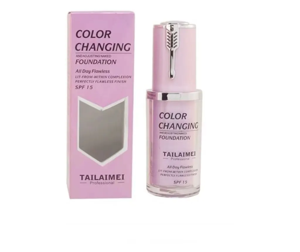 Alkalmazható alapozó, vízálló, TLM, színváltó, SPF15, rózsaszín, 40 ml - Image 2