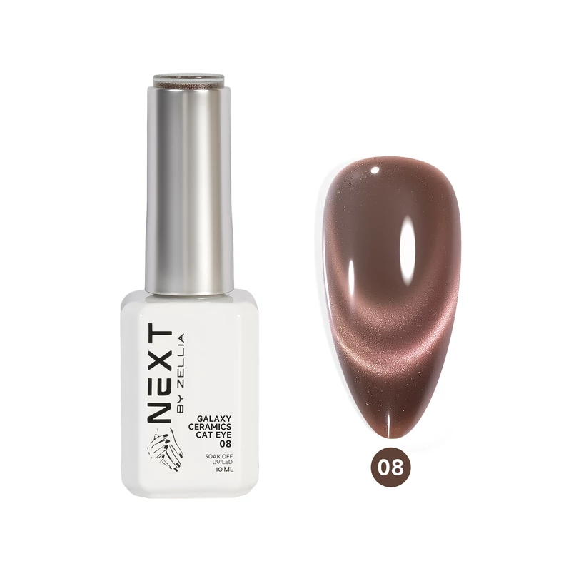 Next By Zellia Gél Lakk 10Ml - Galaxy Ceramics Cat Eye - 008