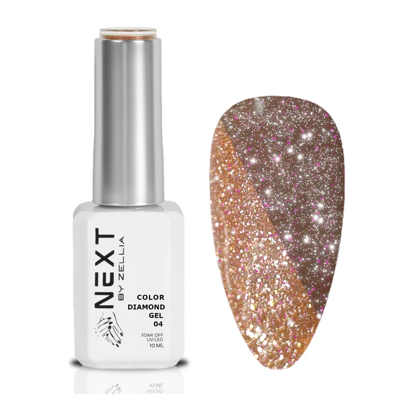 Next By Zellia Gél Lakk 10Ml - Color Diamond Gel- 004