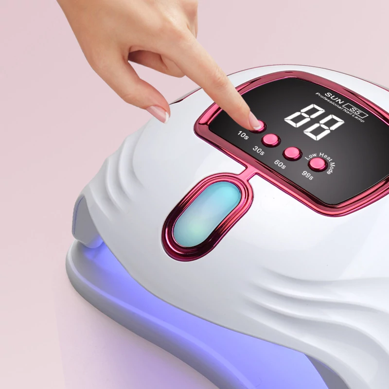 Nagy Teljesítményű, 268 W-Os Gél Uv Led-Es Körömlámpa - 57 Led-Del - Sun S5 - Pink - Image 2