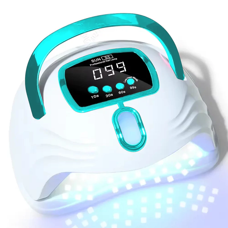 Nagy Teljesítményű, 268 W-Os Gél Uv Led-Es Körömlámpa - 57 Led-Del - Sun S5 - Kék