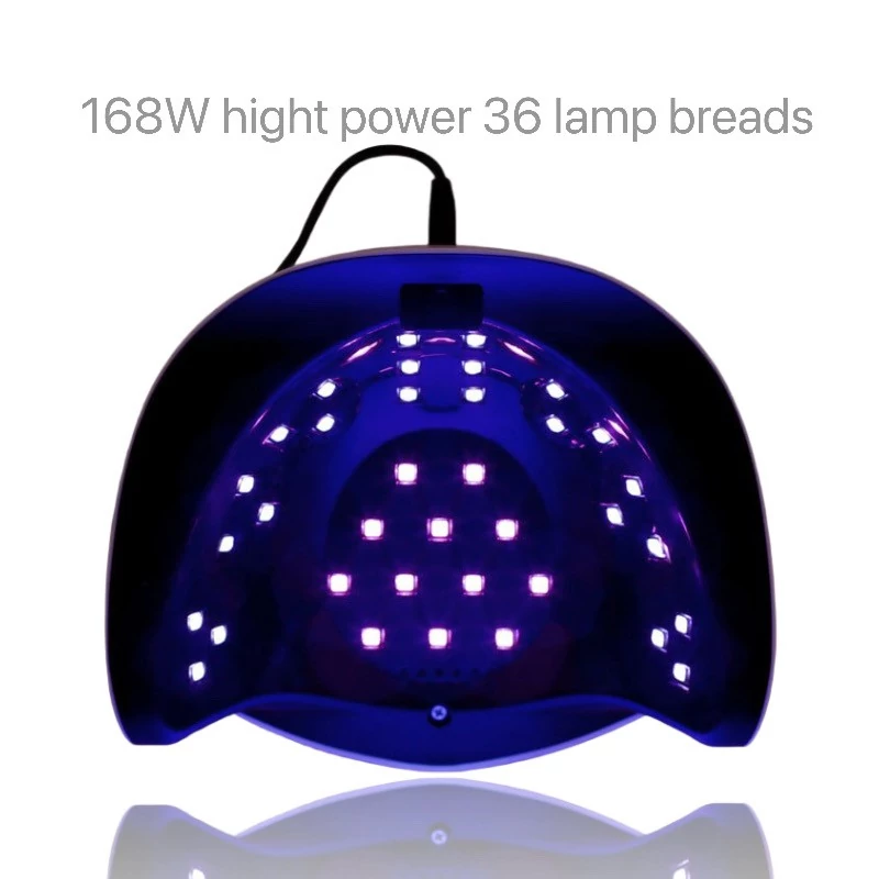 Nagy Teljesítményű, 168 W-Os Gél Uv Led-Es Körömlámpa - 36 Led-Del - Sun S6 - Arany - Image 2