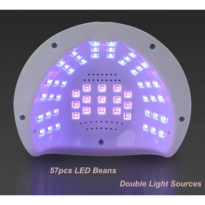Nagy Teljesítményű, 268 W-Os Gél Uv Led-Es Körömlámpa - 57 Led-Del - Sun S9 - Pink - Image 2