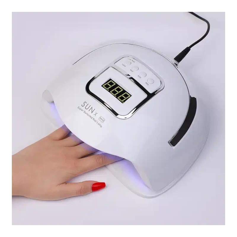 Nagy teljesítményű, 228W Max UV LED-es körömlámpa - Sun X Max - 48 LED - Fehér - Image 5