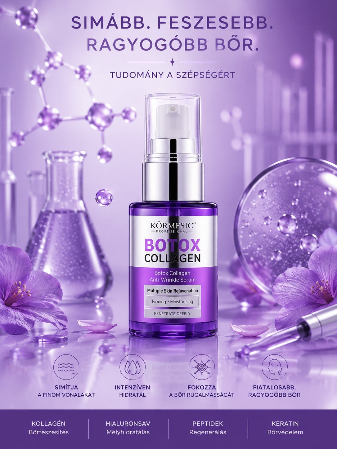 Kormesic Professional Botox Kollagén Ránctalanító Szérum (30ml)